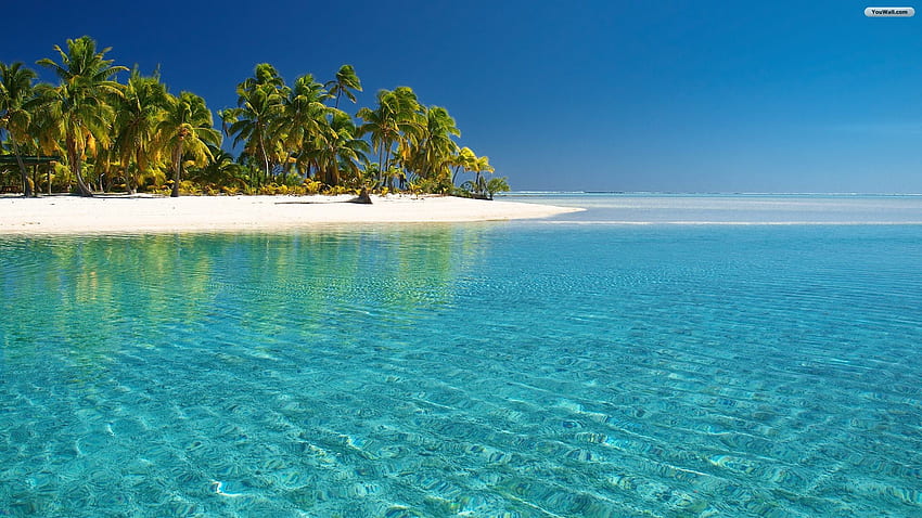 paraíso de praia de ilha tropical e plano de fundo [] para seu celular e tablet. Explorar Praia Viva. Verão Tranquilo, Praia de Verão papel de parede HD