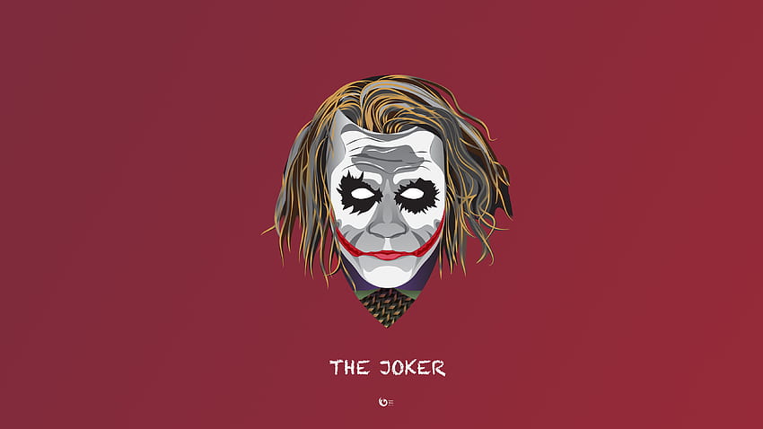 The Joker Minimal , Superheroes, , , Background, and, Creepy Minimalist HD wallpaper