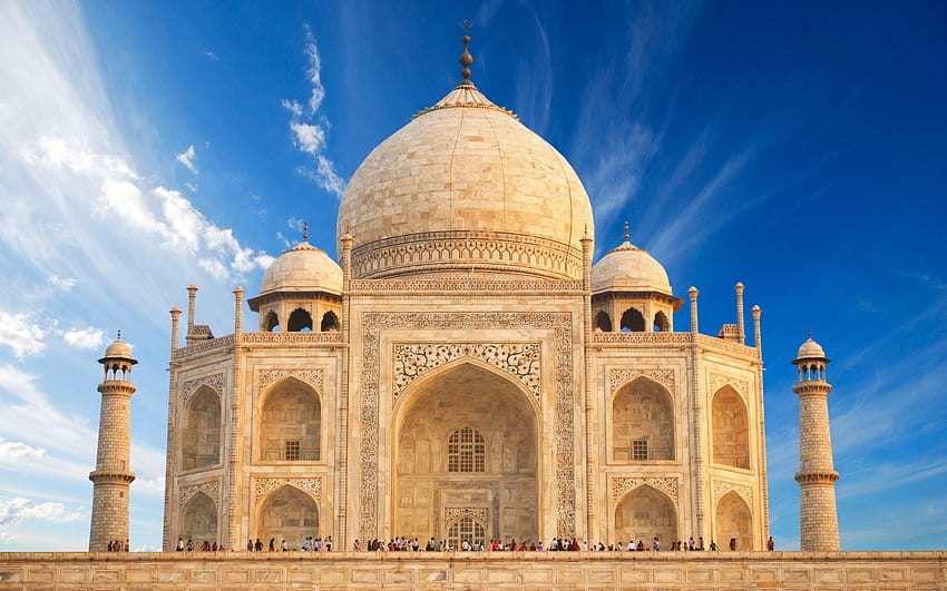 Taj Mahal, indian landmarks, mausoleum, Agra HD wallpaper