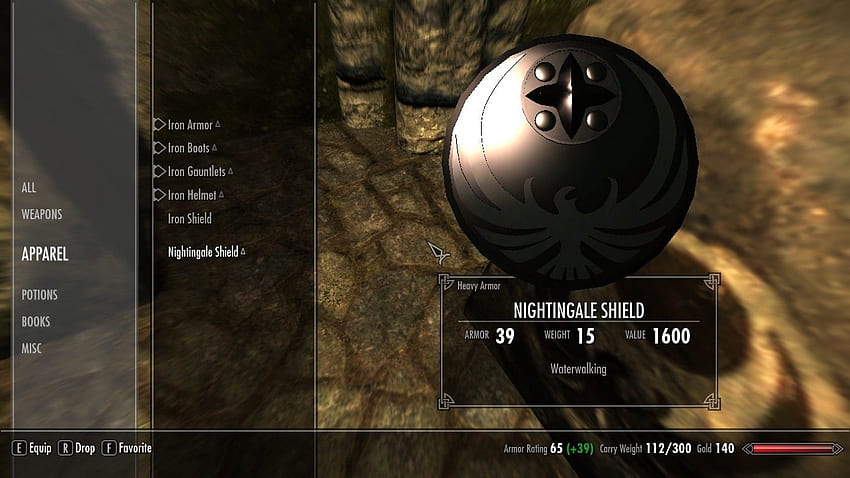 Nuovo Nightingale Shield su Skyrim Nexus - mod e community Sfondo HD