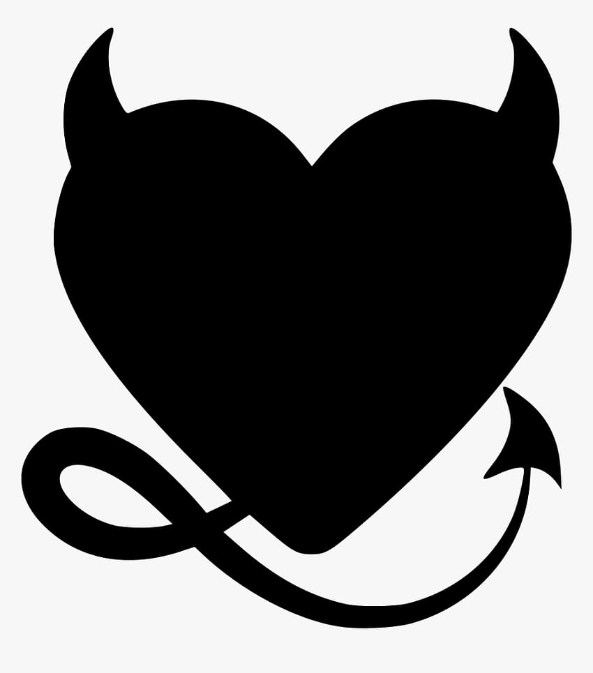 Day Heart Devil - Coração transparente com chifres do diabo, png, png transparente, coração do diabo Papel de parede de celular HD