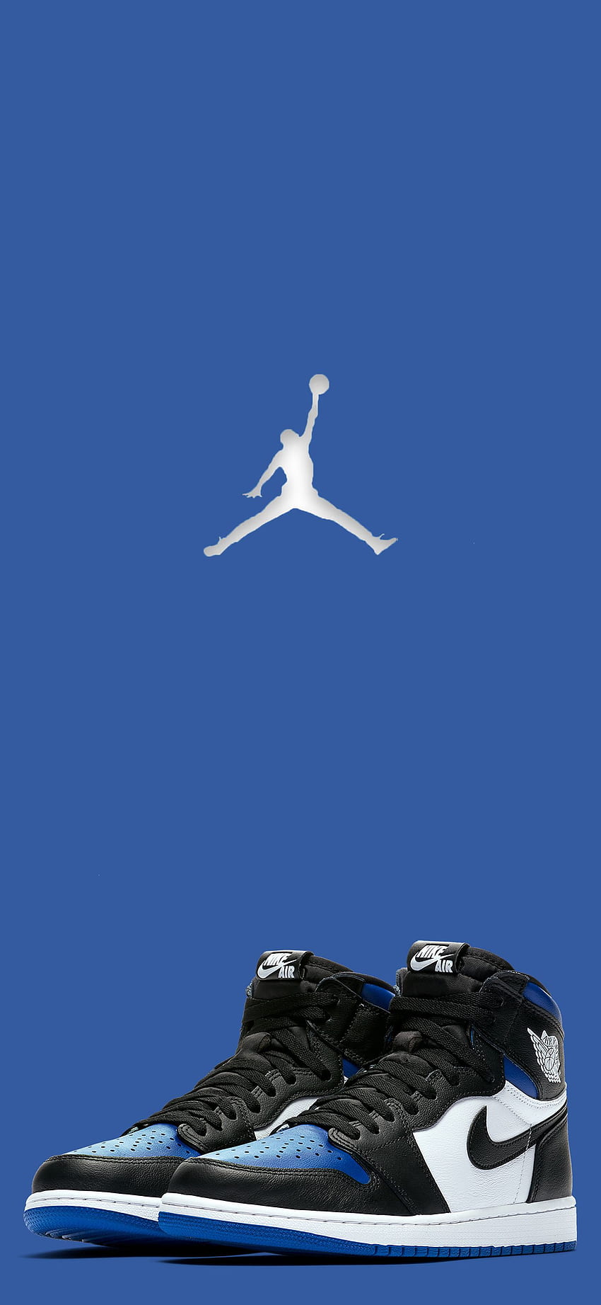 Air Jordan 1's (Royal Blue). Nike , Sneakers , Shoes, Blue Jordan Logo HD phone wallpaper