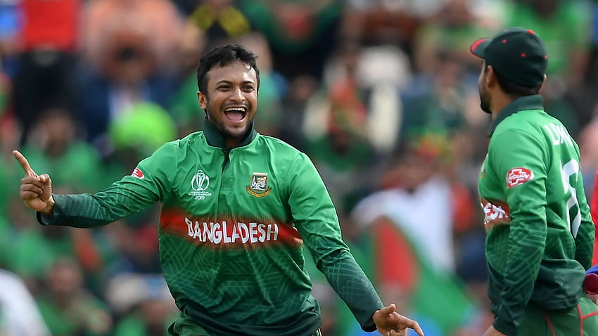 El capitán de Bangladesh, Shakib Al Hasan, vetado del cricket fondo de pantalla
