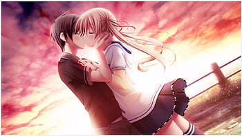 And Anime Couples Cute Love Dark  Cute Anime Kiss    Anime Love Couple  HD wallpaper  Pxfuel