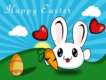 cute easter cartoon