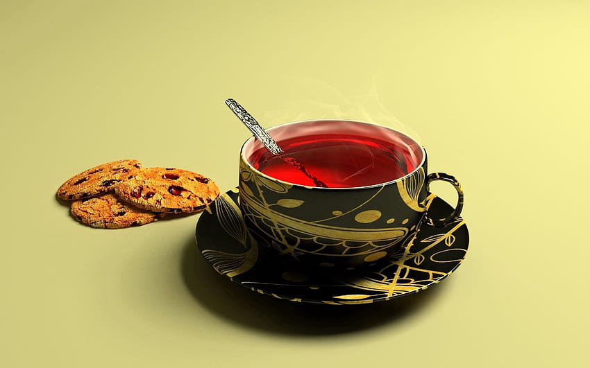 Food, Cookies, Cup, Tea HD wallpaper