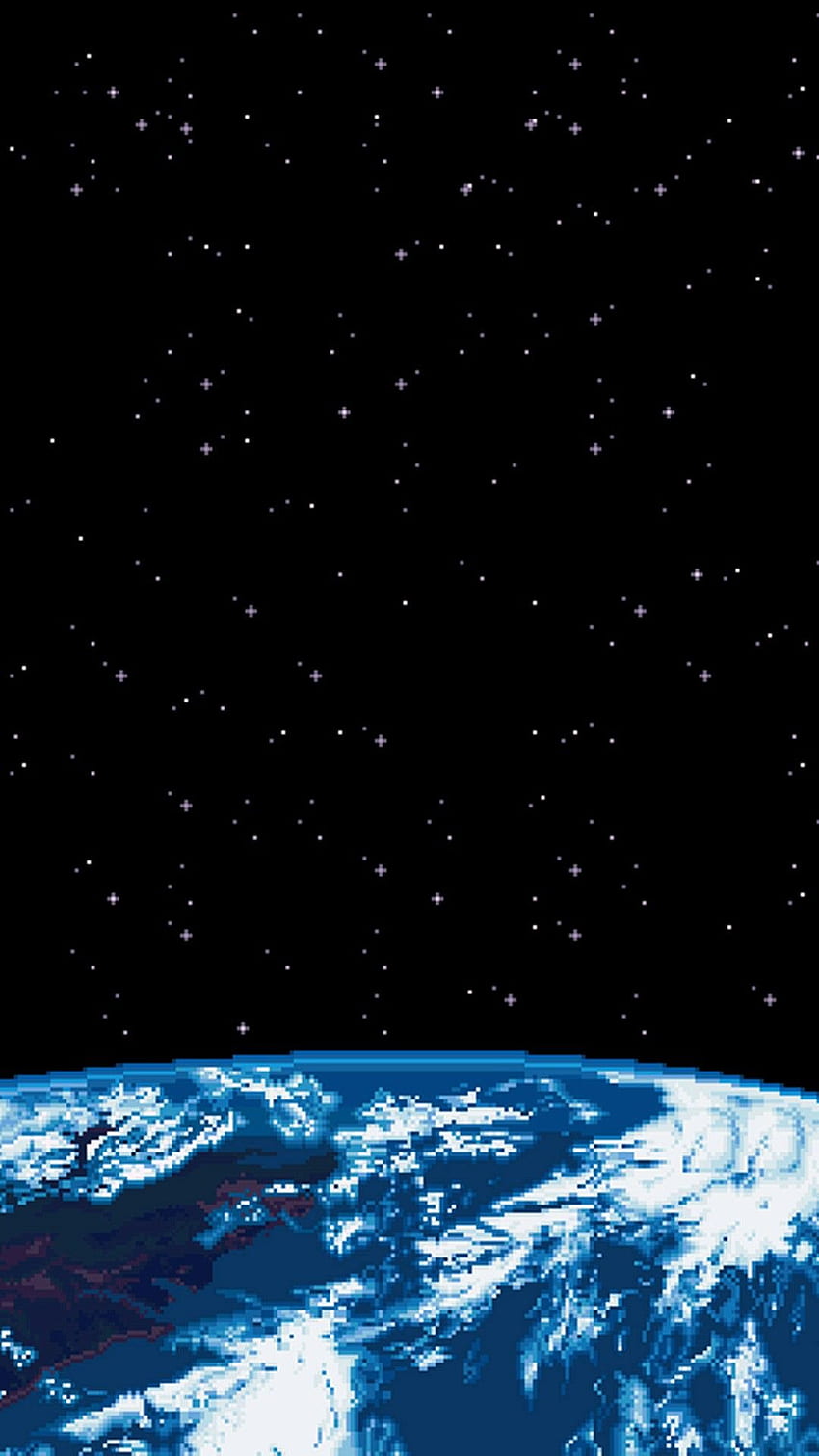 Bumi, Luar Angkasa, Seni, Piksel wallpaper ponsel HD