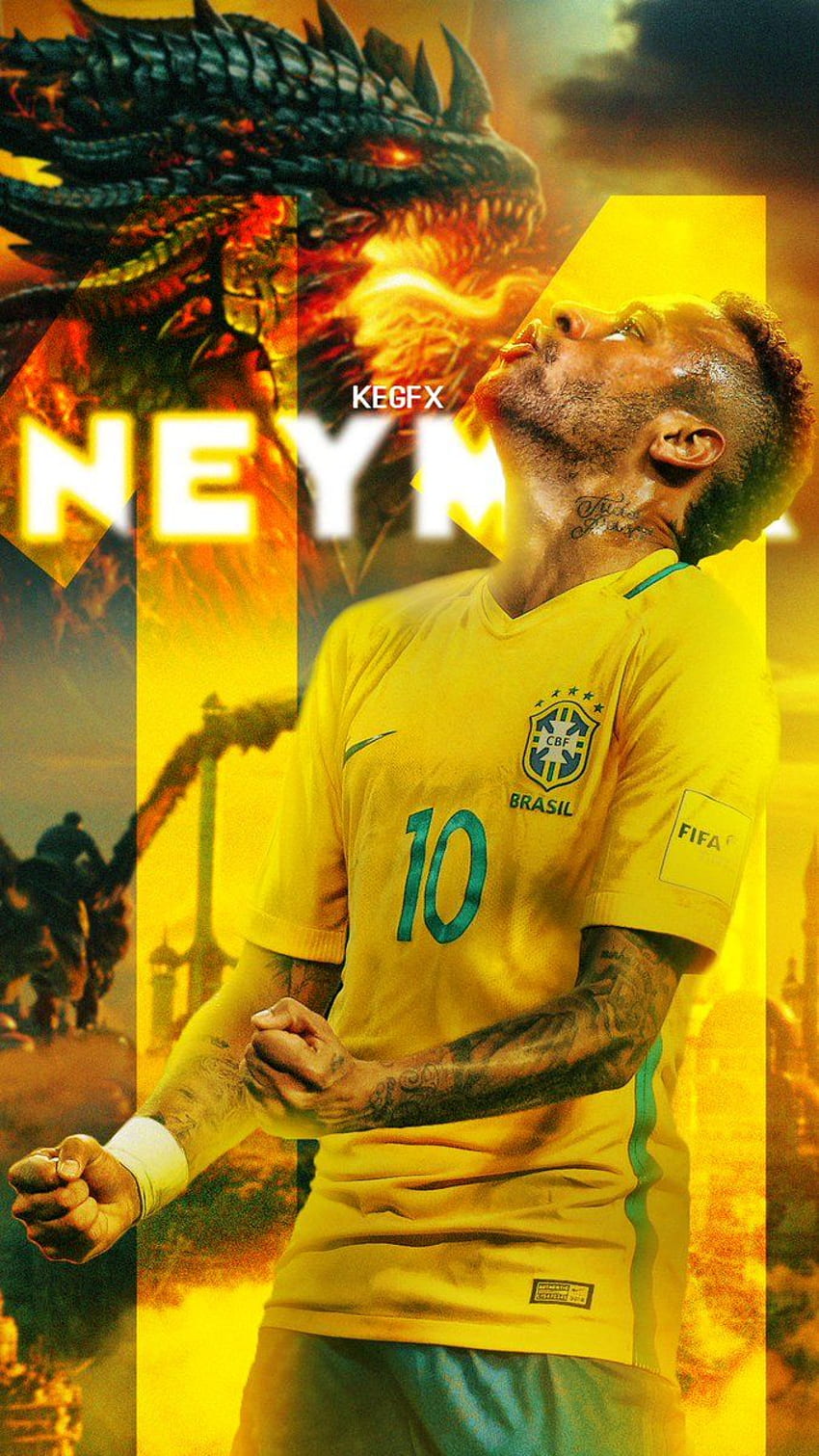Neymar Jr Brasil Papel de parede de celular HD