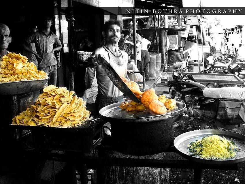Ich möchte durch die Straßen Indiens laufen und das beste Essen aller Zeiten essen HD-Hintergrundbild