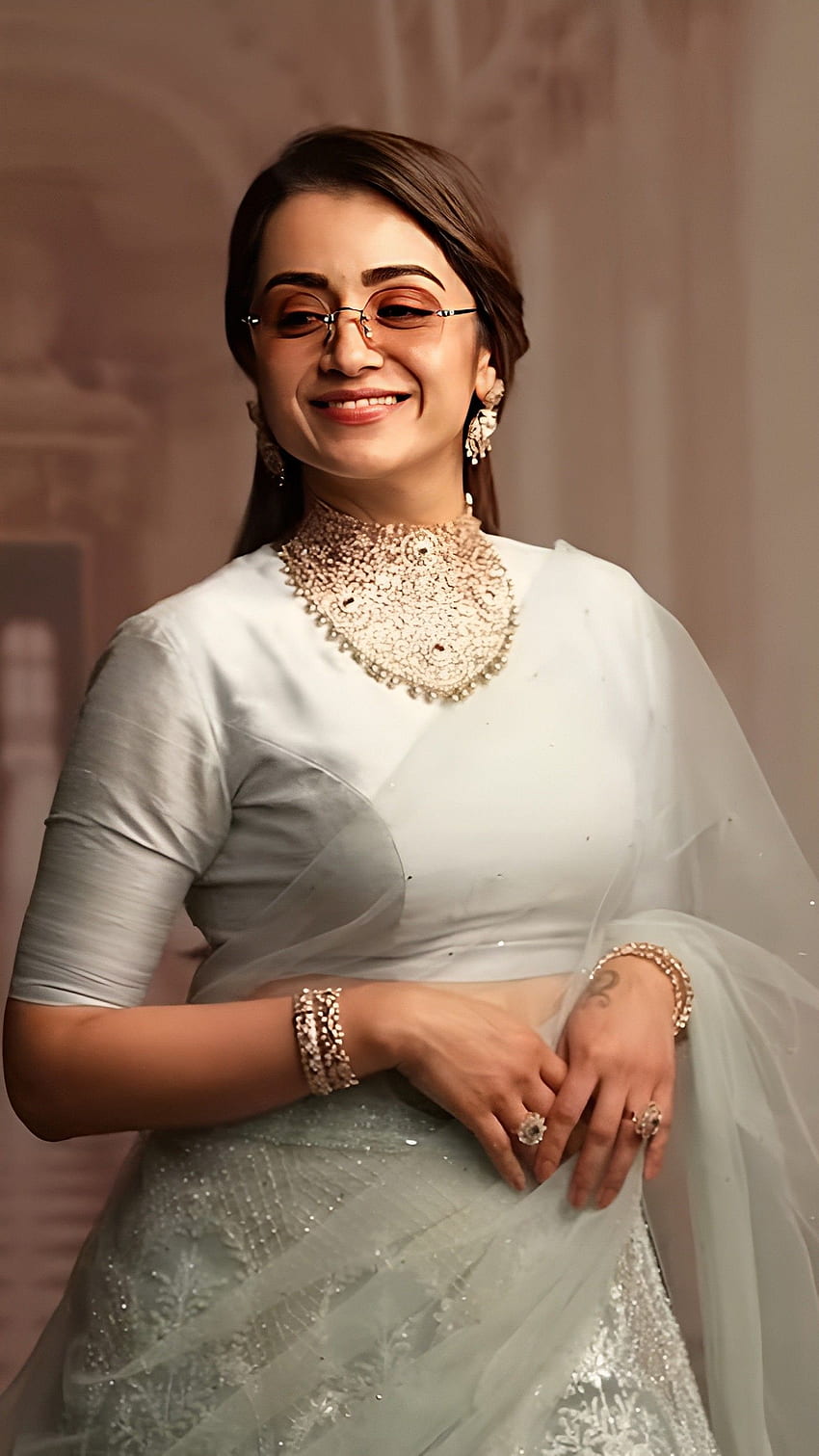 Trisha Krishnan , actrice tamoule Fond d'écran de téléphone HD