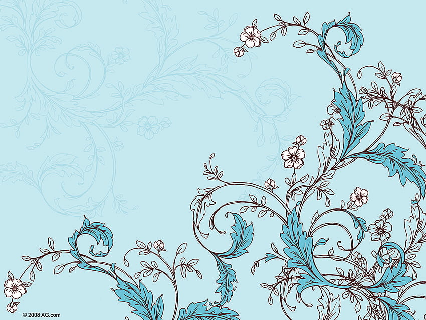 elegant blue vine, blue, elegant, pretty, vine, beautiful, flowers HD wallpaper