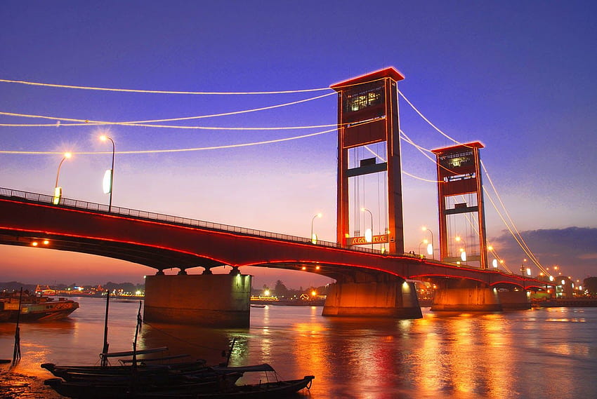 Pont Ampera, Palembang Fond d'écran HD