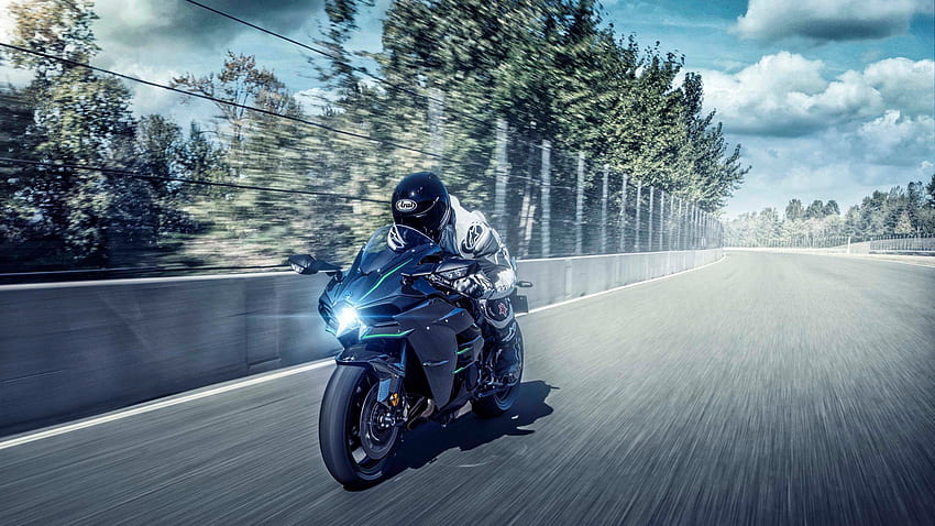 Kawasaki Ninja H2, Blue Kawasaki HD wallpaper | Pxfuel