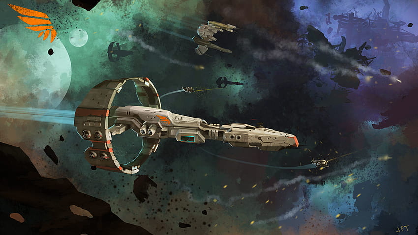 Sci Fi - Spaceship Starship Space Space Battle Wreck HD wallpaper