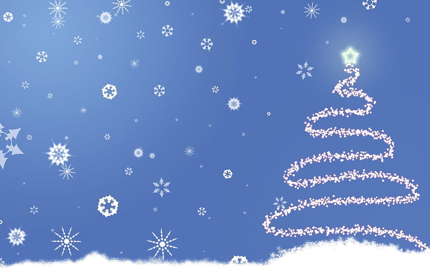 feriados, ano novo, silhueta, natal, árvore de natal papel de parede HD