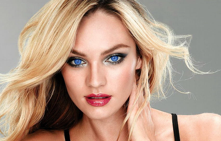 Candice Swanepoel , model, blue eyes, blonde, candice swanepoel, girl, woman, beauty HD wallpaper
