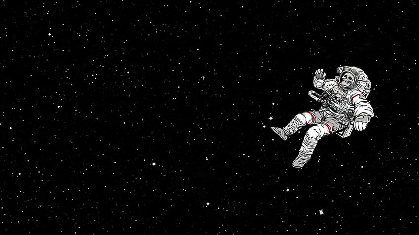 Astronaut Skull Sky Falling Dark , Artista, , y Falling Sky fondo de pantalla