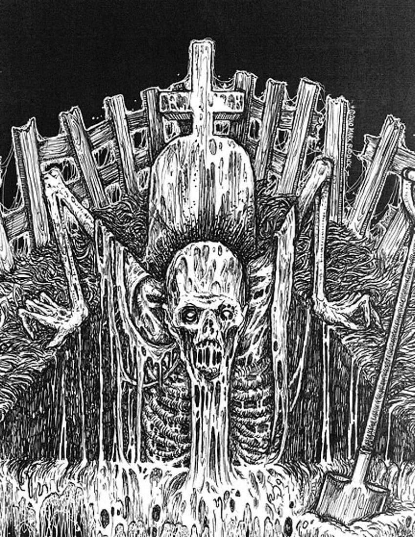 Mark RiddickArt. Illustration, satanische Kunst, makabere Kunst HD-Handy-Hintergrundbild
