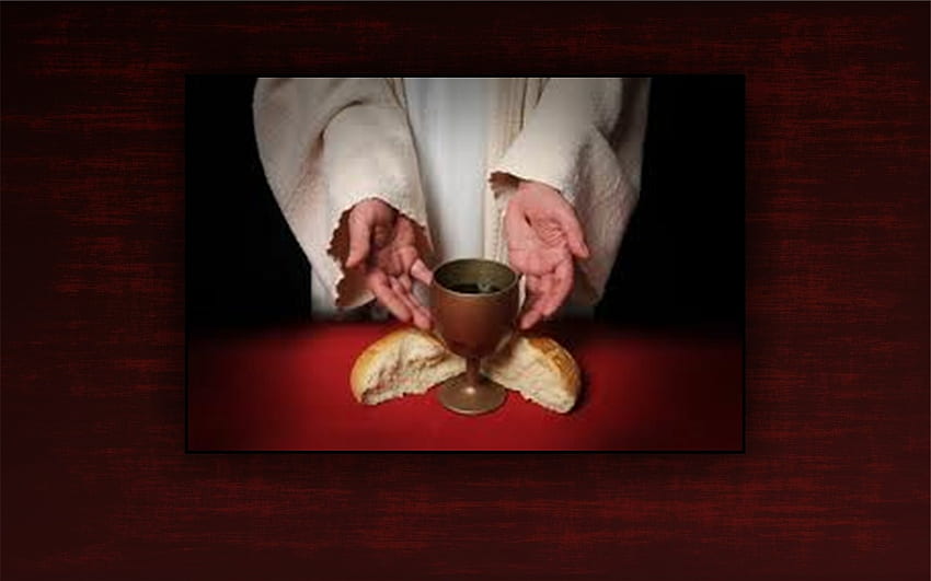 Eucaristia, Mãos, Vinho, Jesus, Pão papel de parede HD