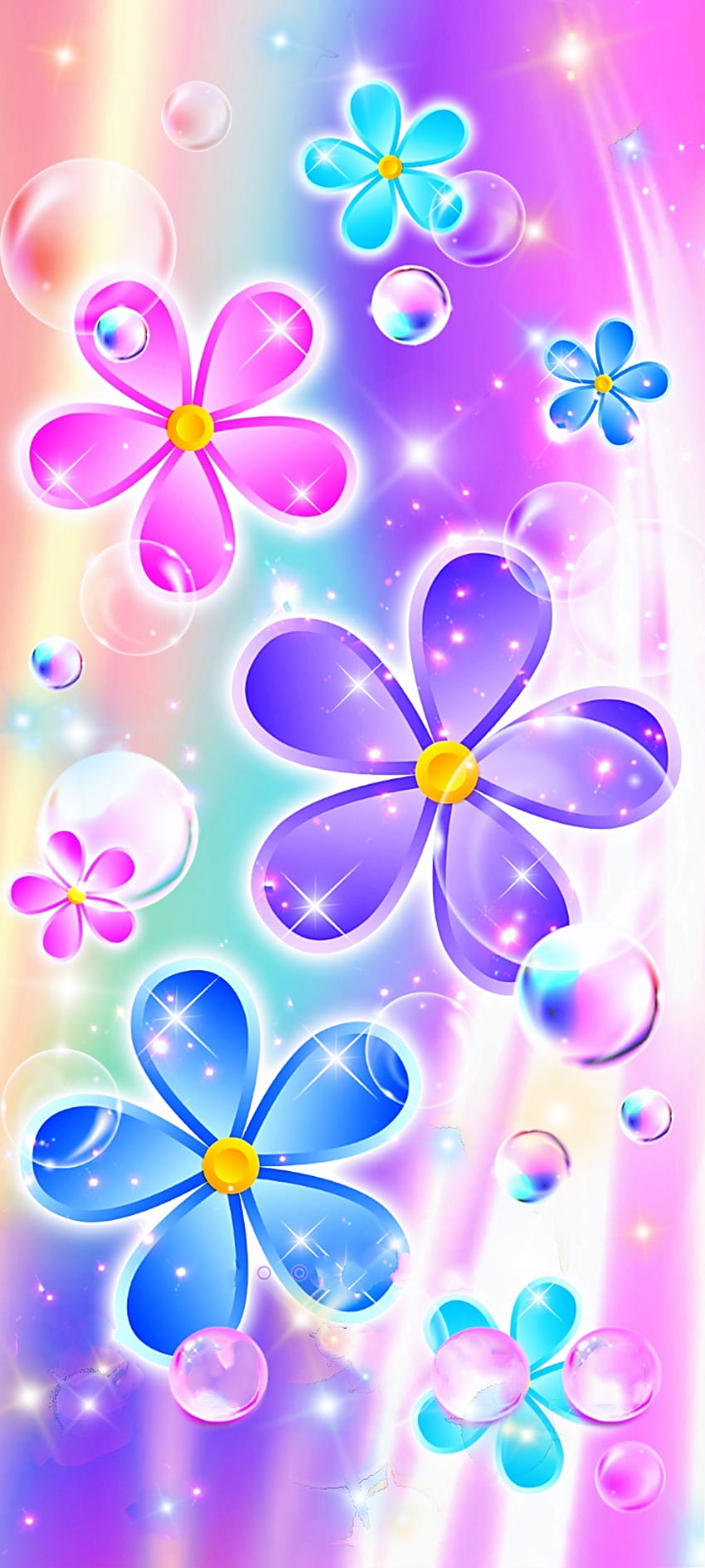 Fleurs violettes, roses Fond d'écran de téléphone HD