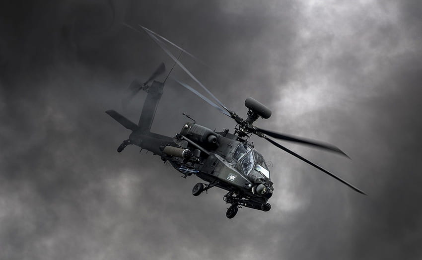 Boeing apache ah 64d aeronave militar de guerra helicópteros papel de parede HD