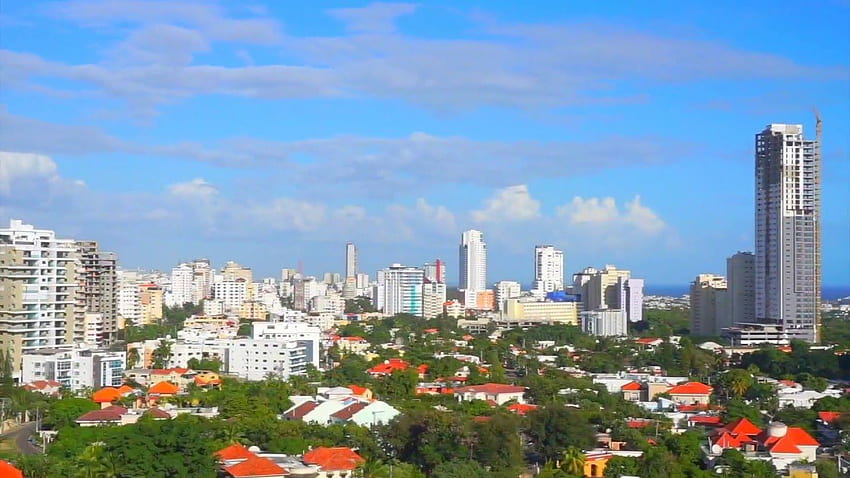 Santo Domingo, Dominikana dokumentalny o życiu w mieście Anacoana Tapeta HD