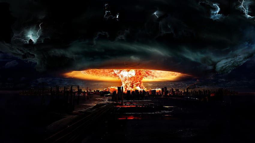 Nuclear Explosion , Clown Explosion HD wallpaper