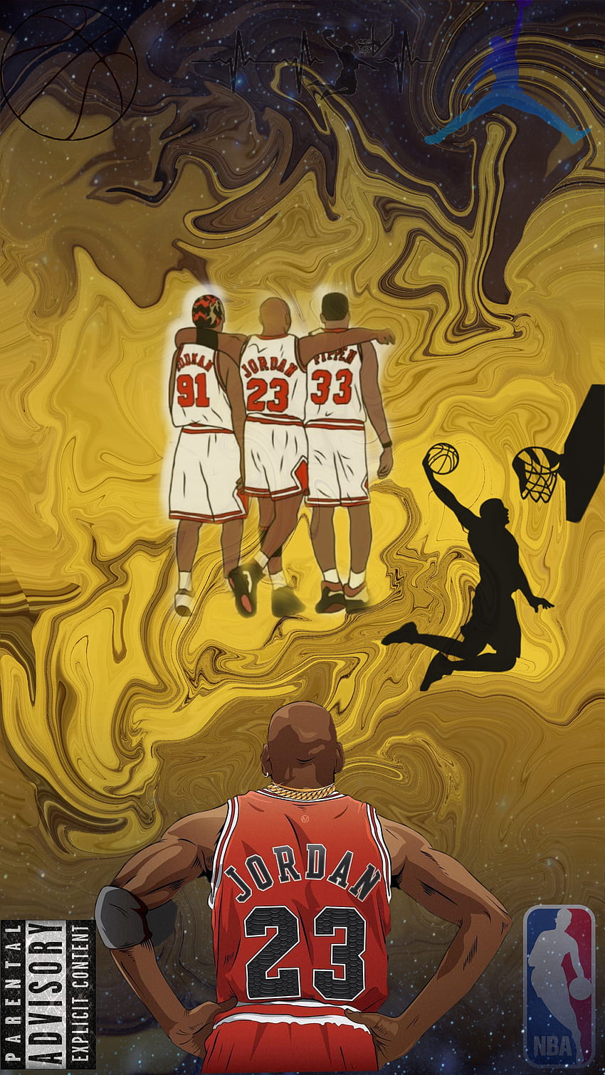 Basketball, baloncesto, mundo, vida, Jordan, arte HD phone wallpaper