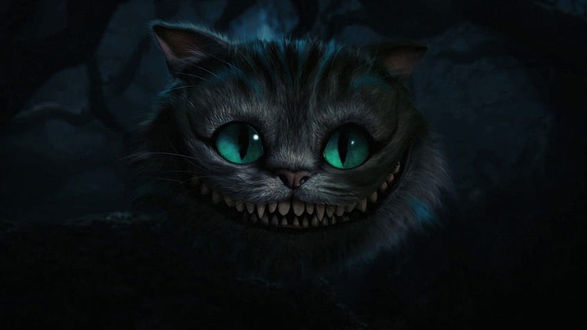 Kucing Cheshire, Kucing Minimal Wallpaper HD