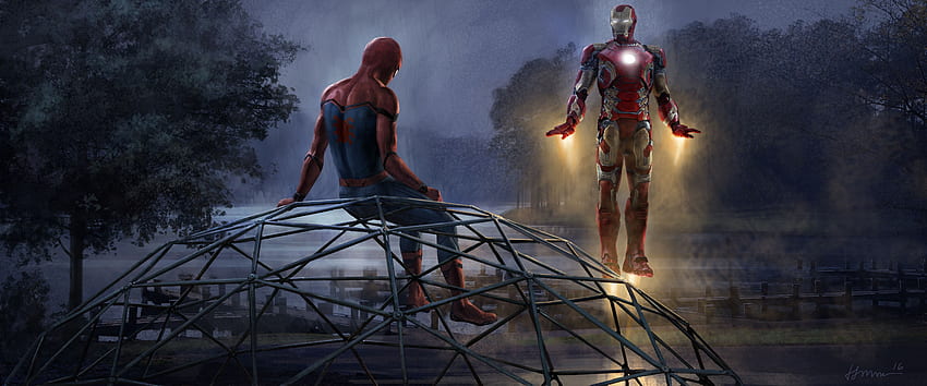 Iron Man Spider Man Spider Man Homecoming . . 1210489. UP, Iron Man Sad HD  wallpaper | Pxfuel