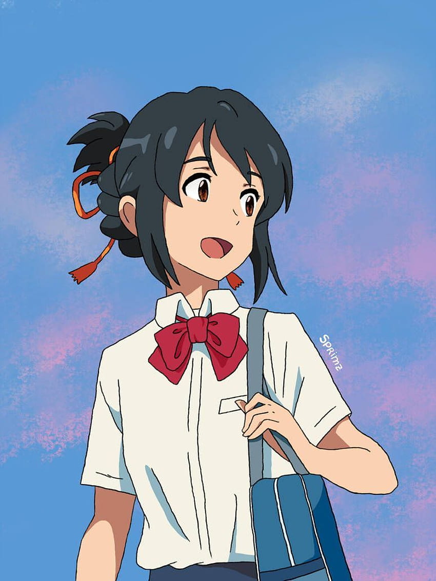 Mitsuha Miyamizu (aus Kimi No Na Wa) von Sprimz. Kimi no na wa, Dein Name Anime, Kimi no na wa HD-Handy-Hintergrundbild