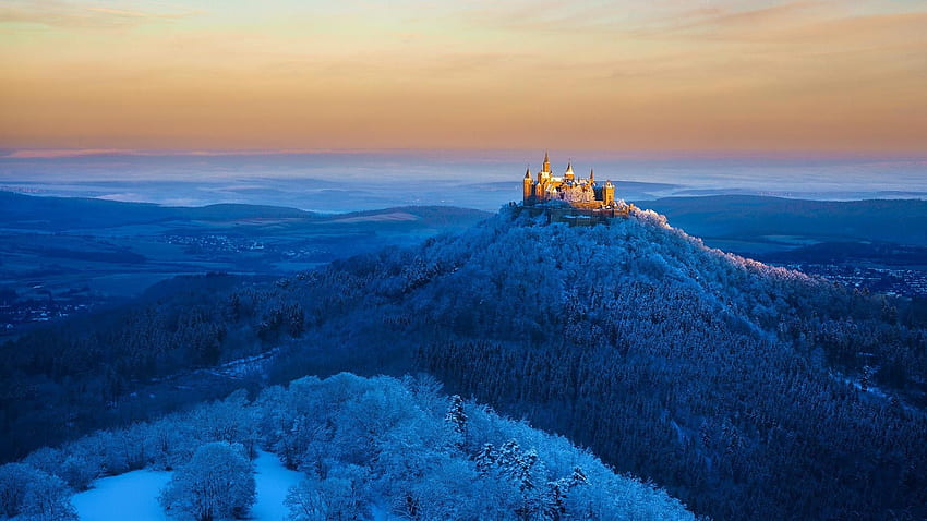 Germany, Hohenzollern castle, German Mountain HD wallpaper