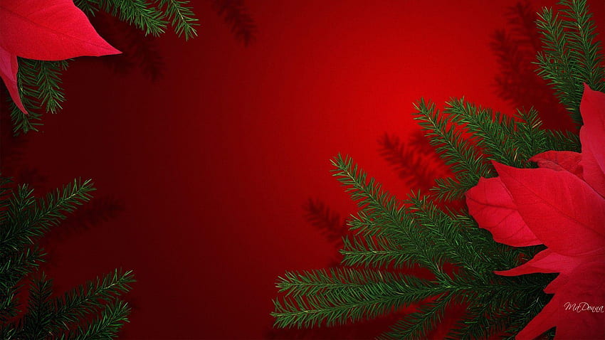 Abstract Christmas Background, Red Abstract Christmas HD wallpaper