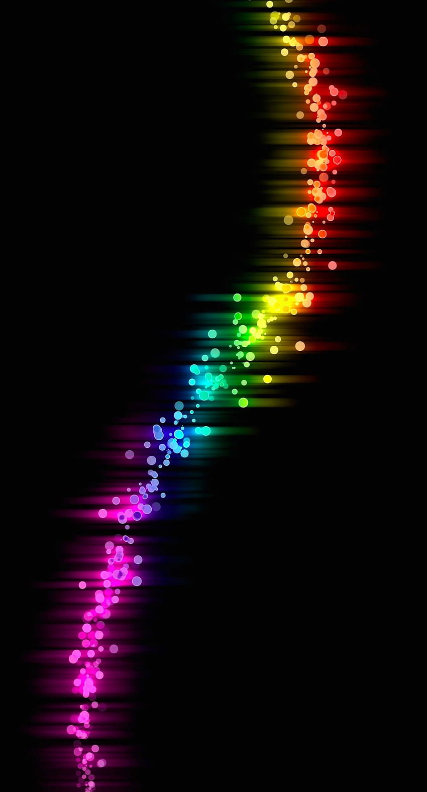 Cor preta e neon, arco-íris escuro Papel de parede de celular HD