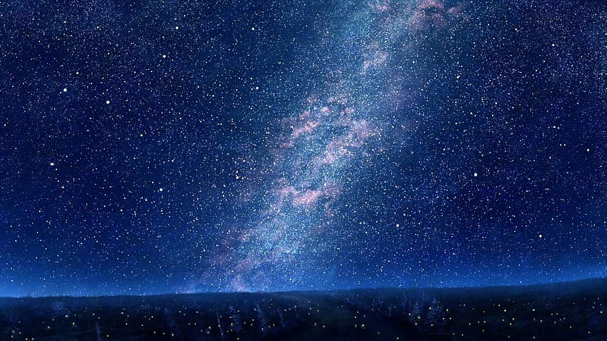 Sanfte Klaviermusiksammlung zum Einschlafen und EntspannenDisney, Studio Ghi. Aquarell Nachthimmel, Stern, Nachthimmelkunst HD-Hintergrundbild