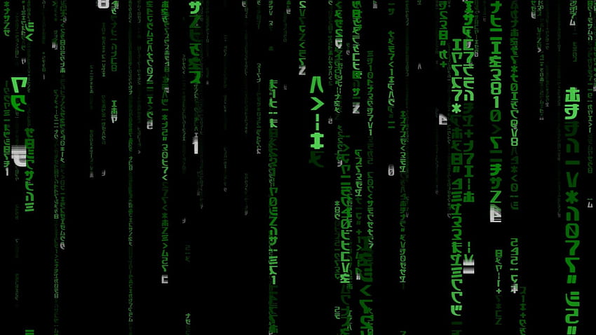 Matrix-Breit mit hoher Auflösung. Digital, Windows 10, animierter Hintergrund, grün digital HD-Hintergrundbild