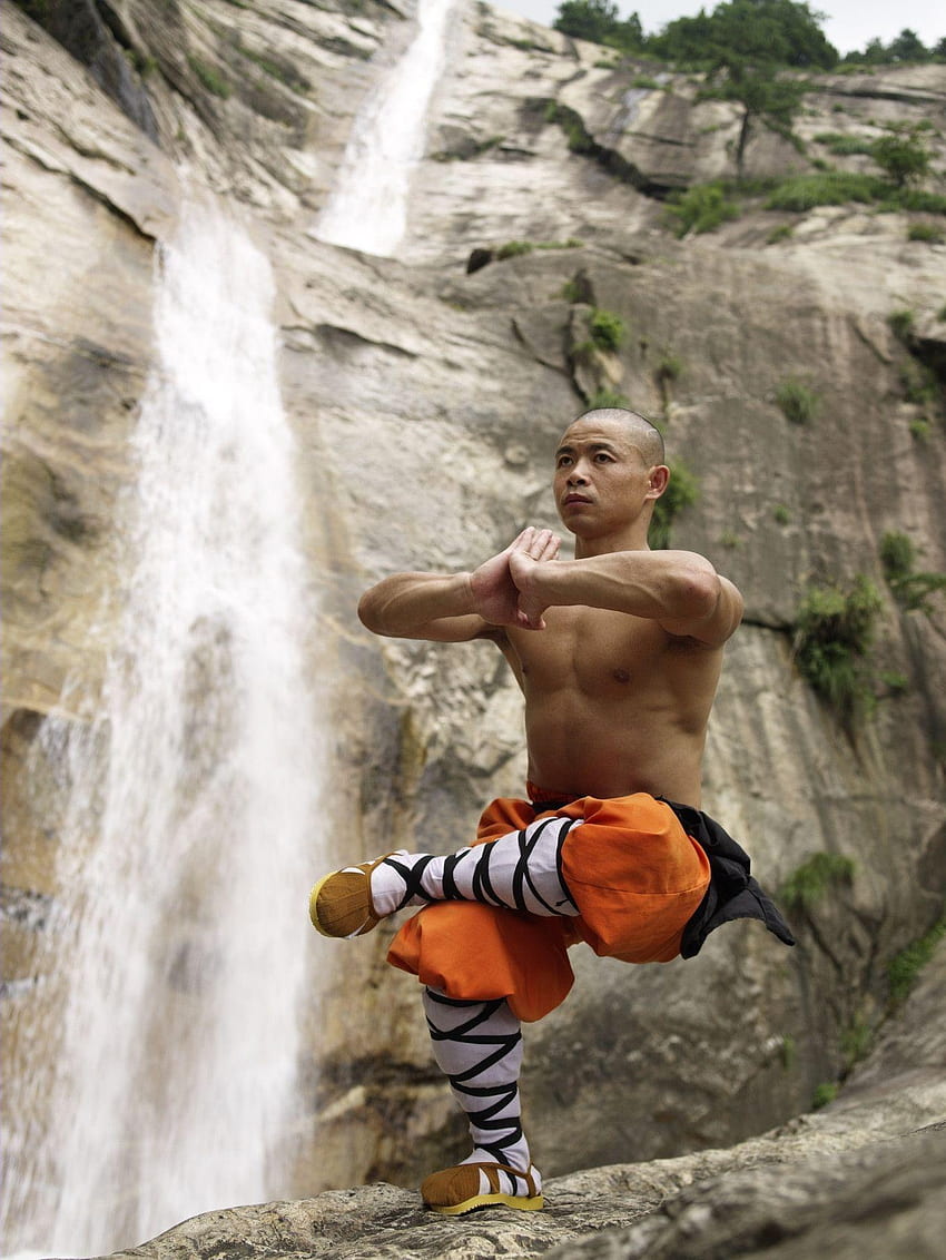 Shaolin, monje chino fondo de pantalla del teléfono