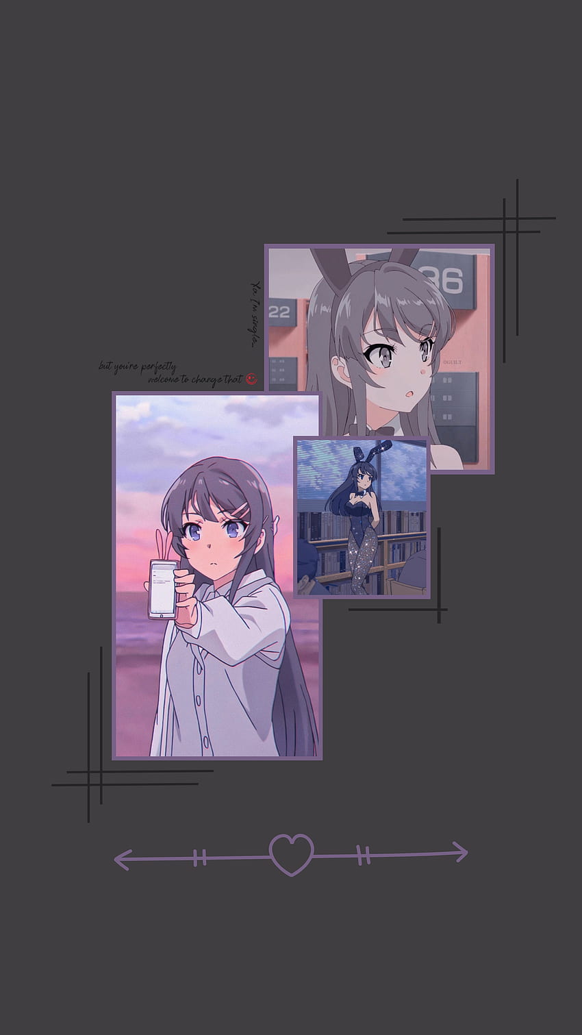 Mai Sakurajima, art, cartoon HD phone wallpaper | Pxfuel