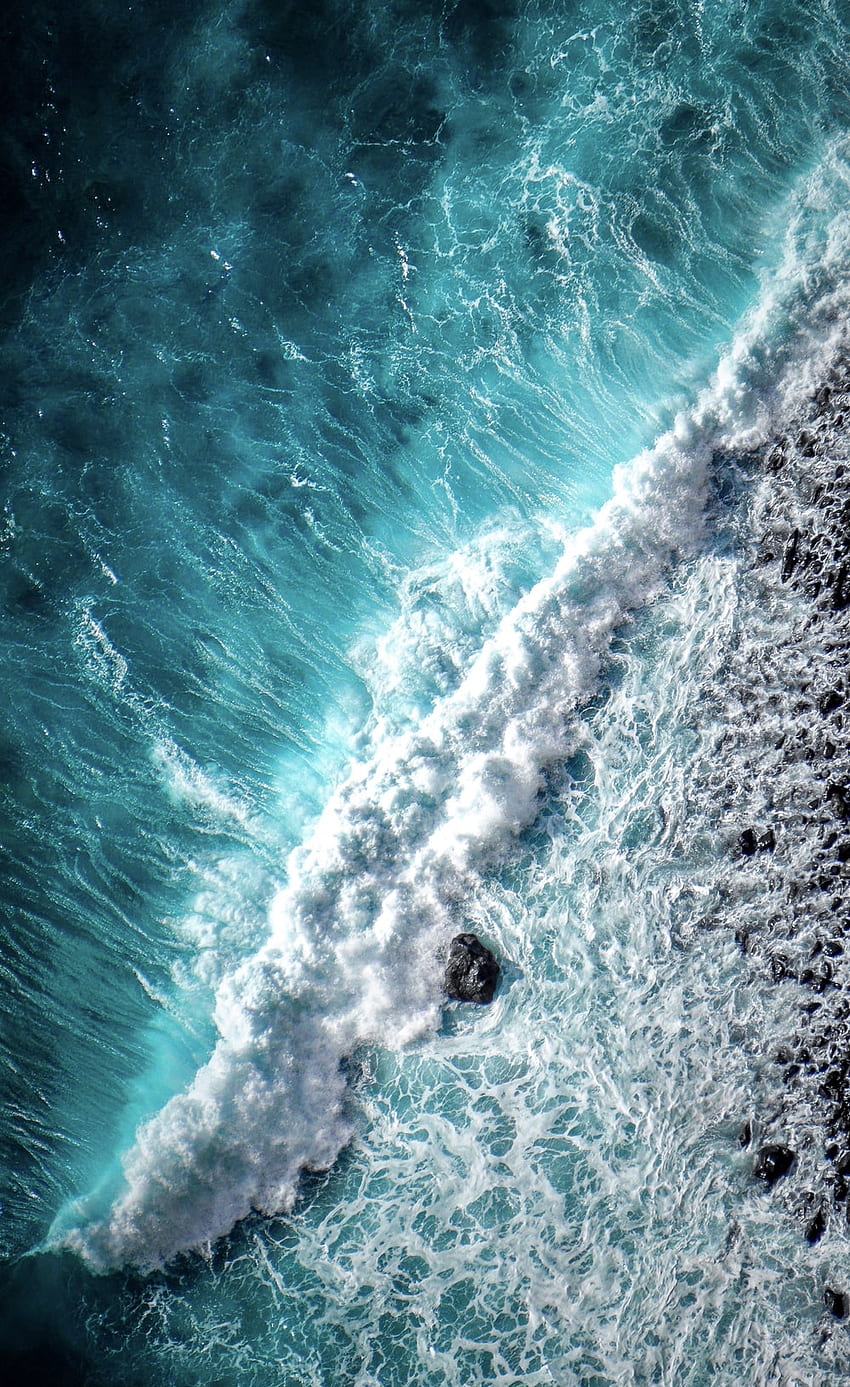 Ocean : [HQ], Dark Green Ocean Wave HD phone wallpaper