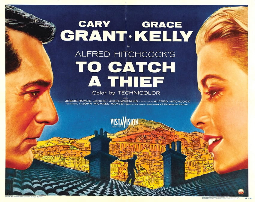 Klasyczne filmy - Złapać złodzieja (1955), Grace Kelly, Klasyczne filmy, Filmy Alfreda Hitchcocka, Cary Grant, Złodziej Tapeta HD