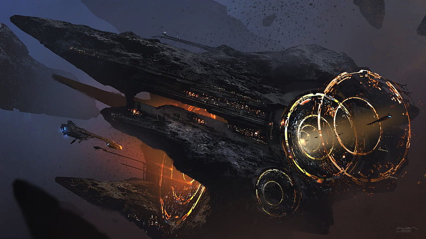 Sci Fi - Konsept Sanatı Asteroit, Madencilik HD duvar kağıdı