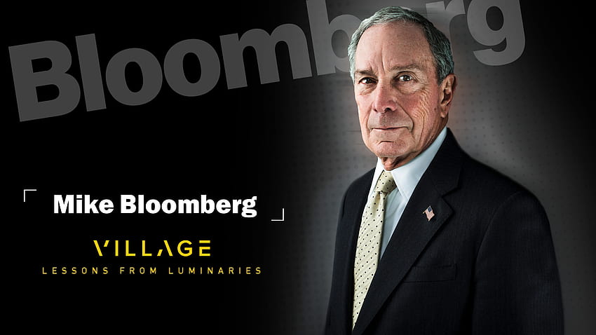 Leçons des luminaires. Mike Bloomberg à New York - Village Global Fond d'écran HD