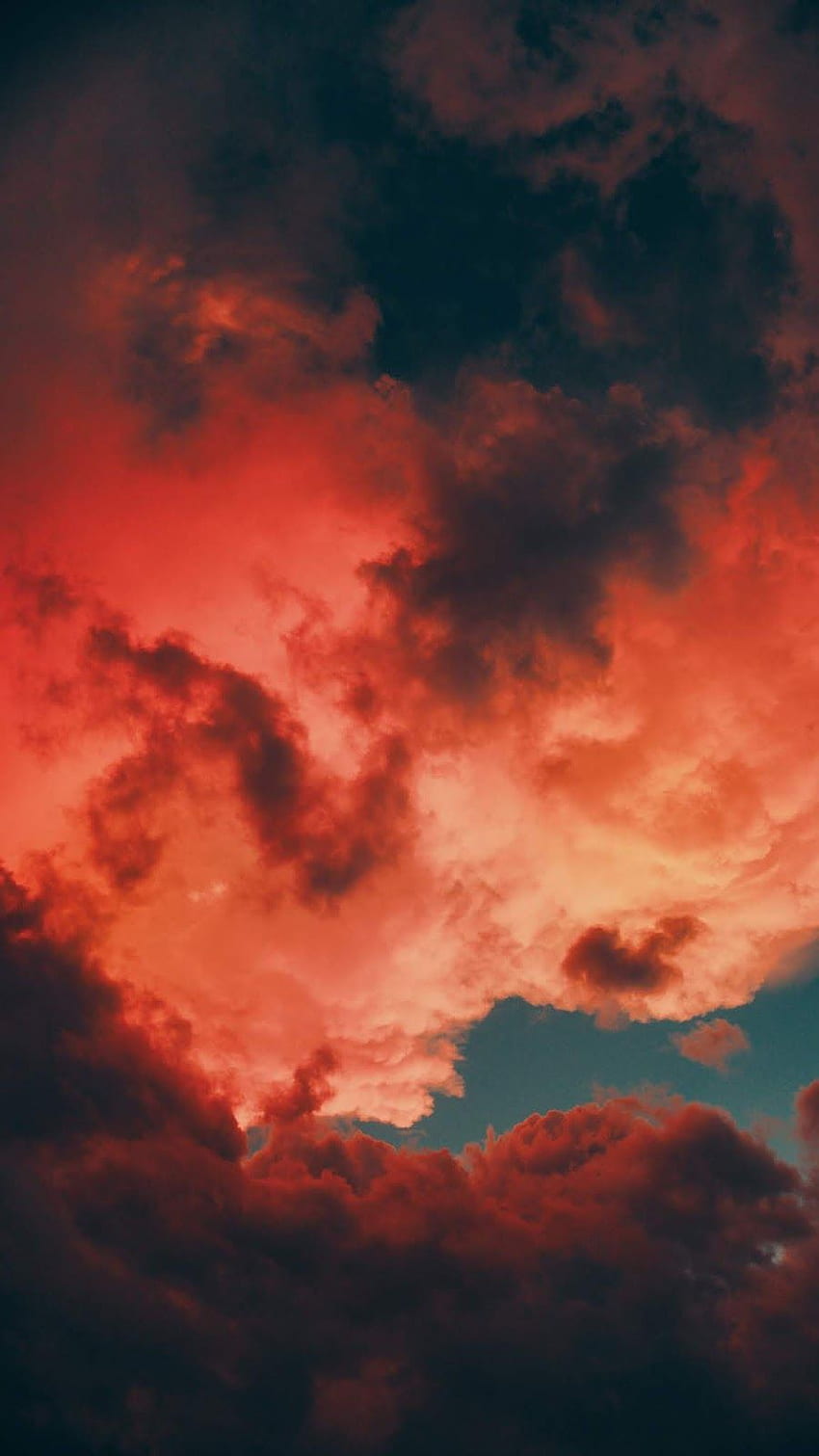 Dark clouds in 2020. Beautiful background, Sky aesthetic, Clouds, Orange Clouds Aesthetic HD phone wallpaper