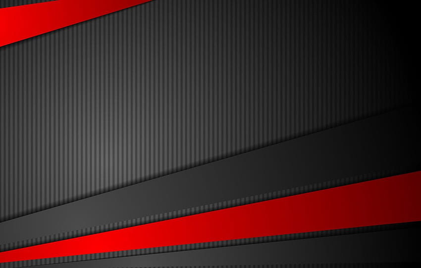 vector, abstract, red, black, design, art, background, color, material, stripe for , section абстракции, Red and Black Striped HD wallpaper