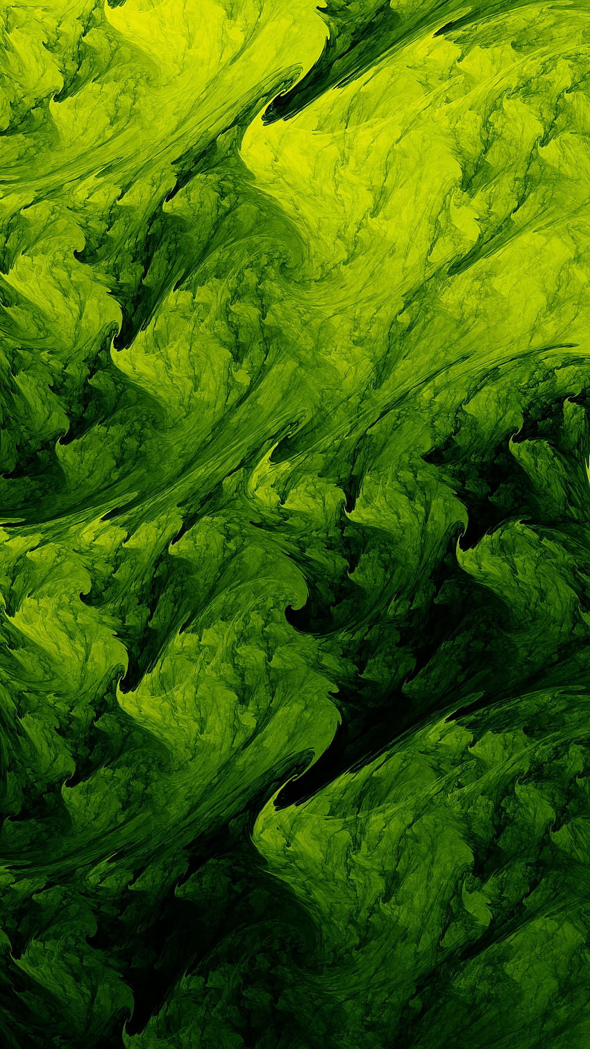 flower, green algae, green, vegetation, landscape. Green , Painting , Abstract art , Green Painting HD phone wallpaper