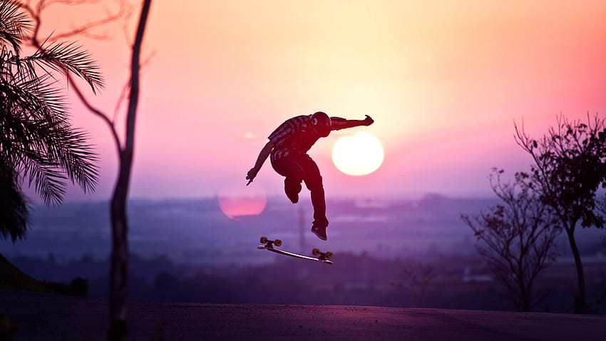 Sunset Skateboards - Skateboard ,, Skate Aesthetic HD wallpaper