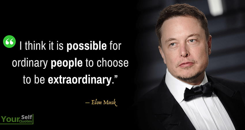Citações Elon Musk papel de parede HD