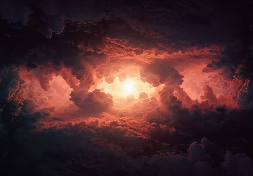 5705 Облаци Небе Буря 2019 - 2388 x 1668 - Фон за Android / iPhone ( Фон / Android / iPhone) (, ) () (2022), Червена буря HD тапет
