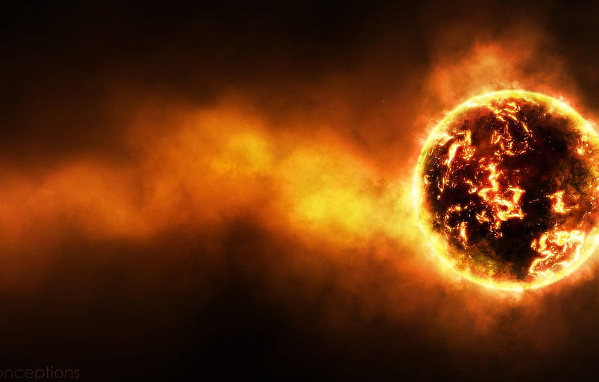 Radiation, Temperature, Cataclysm, The Red Hot Planet HD wallpaper