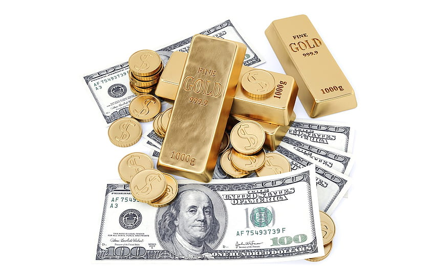 Münzen, Geld, Gold, Dollar für , Abschnitt разное -, Dollar-Münzen HD-Hintergrundbild